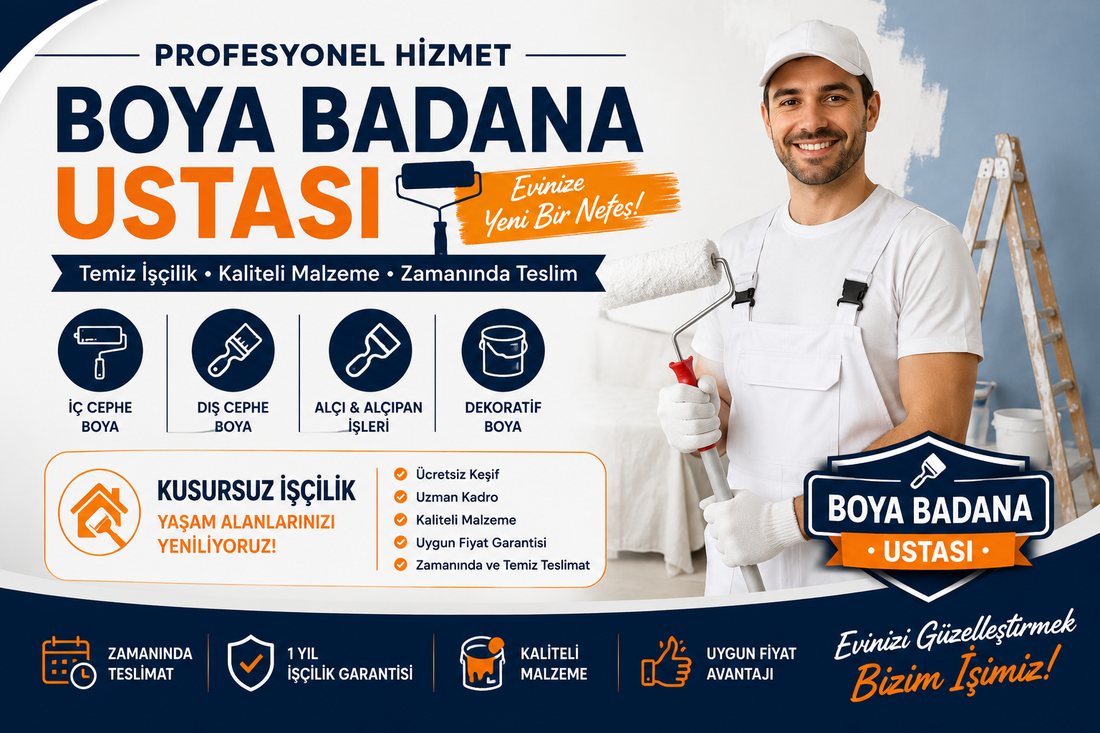 Tekeli boya badana ustası – profesyonel boyacı